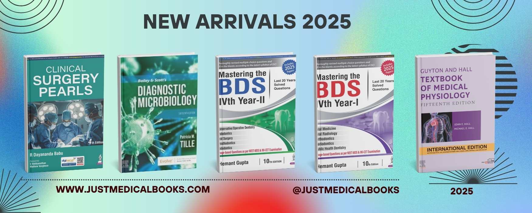 Medical Books 2025, new medical books, just medical books, medioks, bds boks 2025