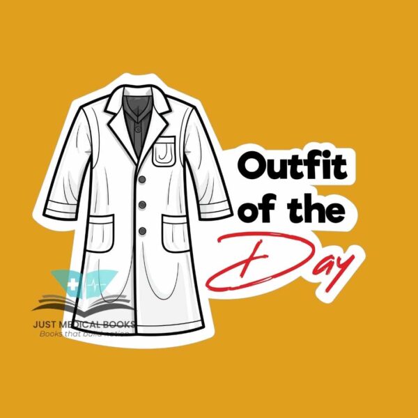 Outfit of the day male phone sticker for medical students