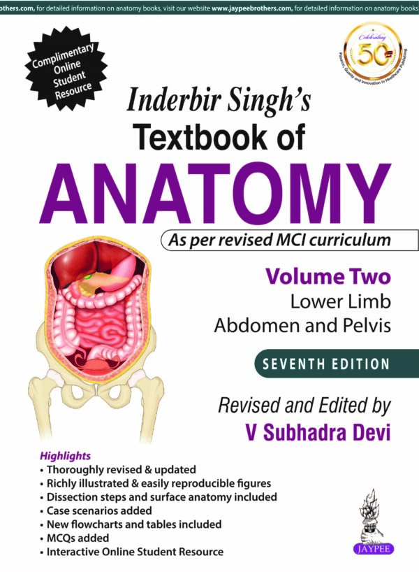 Inderbir Singhs Textbook of Anatomy medical book