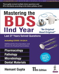 Mastering the BDS IInd Year dental book