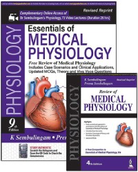 Essentials of Medical Physiology medical book