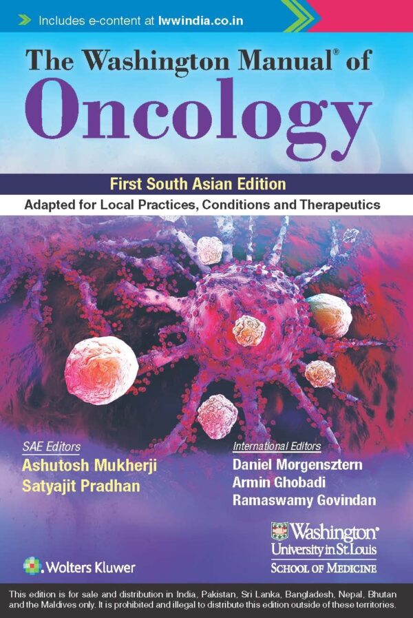 Washington Manual of Oncology 1st South Asian Edition medical book