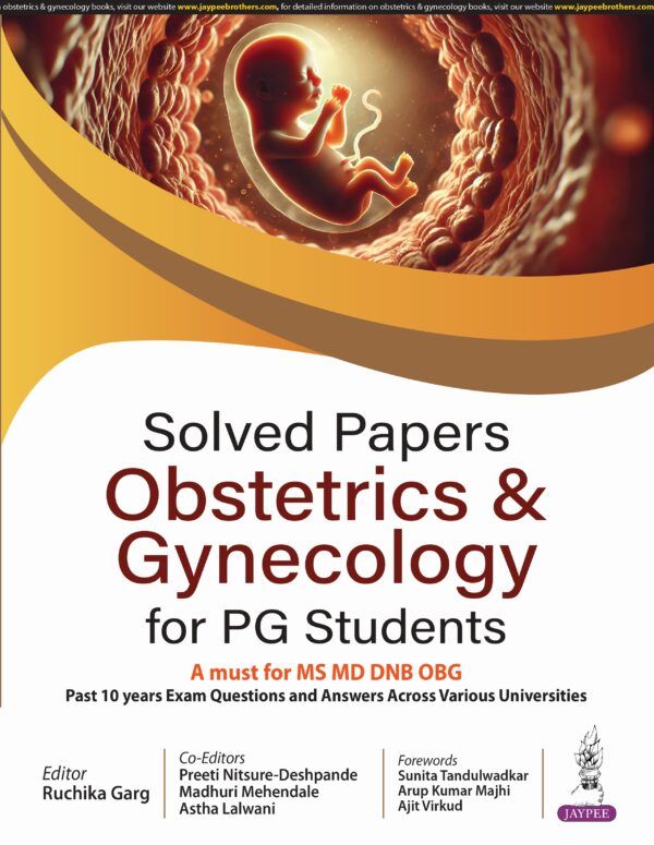 9789366164786 - Solved Papers Obstetrics & Gynecology for PG Students