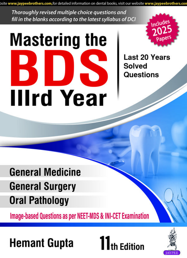 9789366164939 Mastering the BDS IIIrd Year 11th Edition 2025