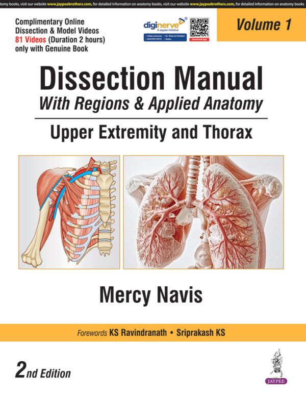 9789366168739 - Dissection Manual with Regions and Applied Anatomy, medioks, just medical books9789366168739 - Dissection Manual with Regions and Applied Anatomy, medioks, just medical books