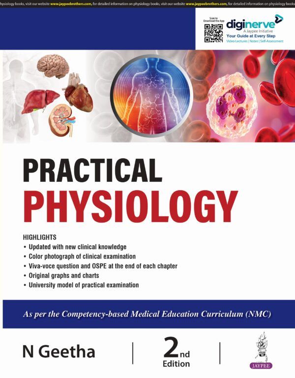 9789356969339 - Practical Physiology 2nd Geetha, Just medical Books, Medioks