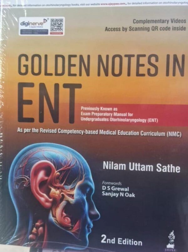 GOLDEN NOTES IN ENT, just medical books